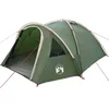 Image de vidaXL - Koepeltent - 4-persoons - 308 - x - 268 - x - 130 - cm - Waterdicht - Groen - taft