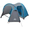 Image de vidaXL - Koepeltent - Koepel - met - dak - met - opslag - Blauw - 384 - x - 254 - x - 170 - cm