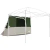 Image de vidaXL - Binnentent - met - dak - met - opslag - Groen - 280 - x - 220 - x - 176 - cm - taft