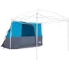 Image de vidaXL - Binnentent - met - dak - met - opslag - Blauw - 280 - x - 220 - x - 176 - cm - taft