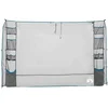 Image de vidaXL - Hangende - Tentorganiser - Grijs - en - Blauw - 320 - x - 182 - cm - oxford