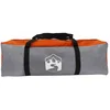 Image de vidaXL - Camping - Tent - met - dak - Grijs - en - Oranje - 320 - x - 275 - x - 190 - cm - taft