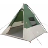 Image de vidaXL - Tipi - Tent - met - dak - met - opslag - Groen - 383 - x - 338 - x - 217 - cm - taft
