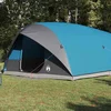 Image de vidaXL - Tunnel - tent - met - dak - met - opslag - Blauw - 500 - x - 348 - x - 200 - cm - taft