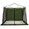 Image de vidaXL - Binnentent - met - dak - met - opslag - Groen - 303 - x - 303 - x - 196 - cm - taft