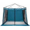 Image de vidaXL - Binnentent - met - dak - met - opslag - Blauw - 303 - x - 303 - x - 196 - cm - taft