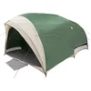 Image de vidaXL - Tunnel - tent - met - dak - met - opslag - Groen - 410 - x - 285 - x - 198 - cm - taft