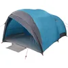 Image de vidaXL - Tunnel - tent - met - dak - met - opslag - Blauw - 410 - x - 285 - x - 198 - cm - taft