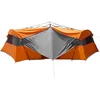 Image de vidaXL - Binnentent - met - dak - Grijs - en - Oranje - 520 - x - 520 - x - 190 - cm - taft