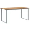 Image de vidaXL - Tuin - Tafel - Grijs - 160 - x - 80 - x - 75 - cm - Massief - Acacia - Hout