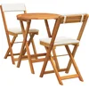 Image de vidaXL - Tuin - Eettafel - Set - 3 - pcs - Olie - Natuurlijk - Massief - Acacia - Hout
