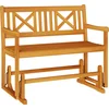 Image de vidaXL - Tuin - Schommelbank - Naturel - 110 - x - 59 - x - 97 - cm - Massief - Acacia - Hout