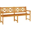 Image de vidaXL - Tuinbank - Bruin - 180 - x - 56 - x - 90cm - Massief - acaciahout