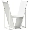 Image de vidaXL - Brandhoutrek - 69,5x35x81 - cm - koudgewalst - staal - wit