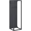 Image de vidaXL - Brandhoutrek - 25x25x80 - cm - koudgewalst - staal - antracietkleurig