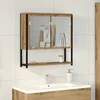Image de vidaXL - Spiegelkast - Artisan - Eiken - 60 - x - 16 - x - 60 - cm - Bewerkt - hout