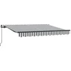 Image de vidaXL - Inklapbare - Luifel - Antraciet - 250 - x - 200 - cm - Stof