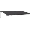 Image de vidaXL - Inklapbare - Luifel - Antraciet - 350 - x - 200 - cm - Stof