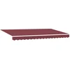 Image de vidaXL - Inklapbare - Luifel - Bordeauxrood - 350 - x - 200 - cm - Stof