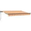 Image de vidaXL - Uitschuifbare - luifel - Geel - 350 - x - 200 - cm - Stof