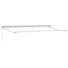 Image de vidaXL - Zonnescherm - Frame - Geel - en - Wit - 400 - x - 200 - cm