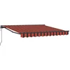 Image de vidaXL - Zonnescherm - Frame - Oranje - en - Zwart - 300 - x - 250 - cm