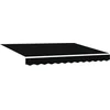 Image de vidaXL - Inklapbare - Luifel - Zwart - 300 - x - 250 - cm - Stof - en - Metaal