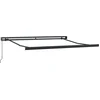 Image de vidaXL - Uitschuifbare - luifel - Wit - 300 - x - 250 - cm - Canvas - en - Aluminium