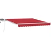 Image de vidaXL - Inklapbare - Luifel - Rood - 300 - x - 250 - cm - Stof - en - Staal