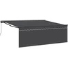 Image de vidaXL - Zonnescherm - Frame - Geel - en - Wit - 350 - x - 250 - cm
