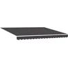 Image de vidaXL - Zonnescherm - Frame - Geel - en - Wit - 350 - x - 250 - cm