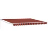 Image de vidaXL - Zonnescherm - Rood - en - Zwart - 350 - x - 250 - x - 165 - cm - Polyester