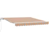 Image de vidaXL - Uitschuifbare - luifel - Meerkleurig - 350 - x - 250 - cm - Stof - en - Aluminium
