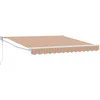 Image de vidaXL - Uitschuifbare - luifel - Meerkleurig - 350 - x - 250 - cm