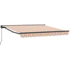 Image de vidaXL - Zonnescherm - Frame - Blauw - en - Oranje - 350 - x - 250 - cm