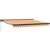 Image de vidaXL - Zonnescherm - Geel - en - Oranje - 400 - x - 300 - x - 165 - cm