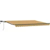 Image de vidaXL - Uitschuifbare - luifel - Meerkleurig - 400 - × - 300 - cm - Stof - en - Aluminium