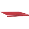 Image de vidaXL - Inklapbare - Luifel - Rood - 400 - × - 300 - cm - Stof - en - Metaal