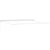 Image de vidaXL - Uitschuifbare - luifel - Wit - 400 - × - 350 - cm - Stof - en - Aluminium