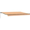 Image de vidaXL - Inklapbare - Luifel - Geel - en - Oranje - 450 - × - 300 - cm