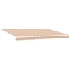 Image de vidaXL - Uitschuifbare - luifel - Meerkleurig - 450 - × - 300 - cm - Stof - en - Aluminium