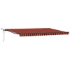 Image de vidaXL - Uitschuifbare - luifel - Oranje - en - bruin - 500 - × - 300 - cm - Polyester