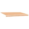 Image de vidaXL - Inklapbare - Luifel - geel - en - oranje - 500 - ×350 - cm - Stof