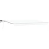 Image de vidaXL - Uitschuifbare - luifel - Wit - 500 - × - 350 - cm - Stof - en - Aluminium
