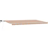 Image de vidaXL - Uitschuifbare - luifel - Meerkleurig - 600 - × - 300 - cm - Stof - en - Aluminium