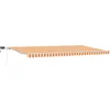 Image de vidaXL - Inklapbare - Luifel - Geel - en - Oranje - 600 - × - 350 - cm - Stof - en - Staal