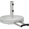Image de vidaXL - Parasolvoet - Grijs - Ø - 45 - x - 37.5 - cm - Graniet