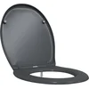 Image de vidaXL - Toiletbril - Antraciet - 47 - x - 37 - x - 4 - cm - Duroplast