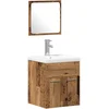 Image de vidaXL - Badkamermeubel - Set - Wandgemonteerd - 3 - pcs - Oud - Hout - Bewerkt - hout