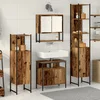 Image de vidaXL - Badkamermeubel - Set - met - plank - 4 - pcs - Oud - hout - Bewerkt - hout